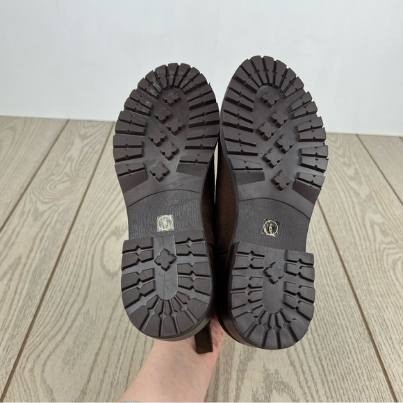 Steve Madden Women's Leopold Suede Chelsea Booties 6M Brown $99 - Picture 8 of 9